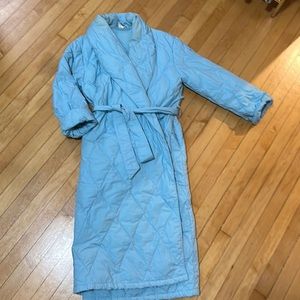 Blue The Company Store down robe